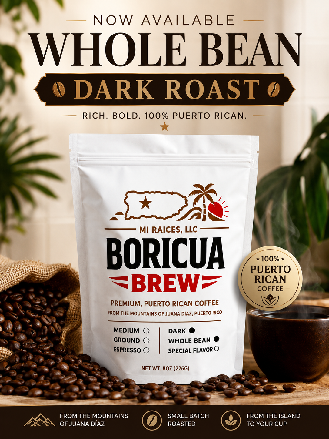 Whole Bean Dark Roast