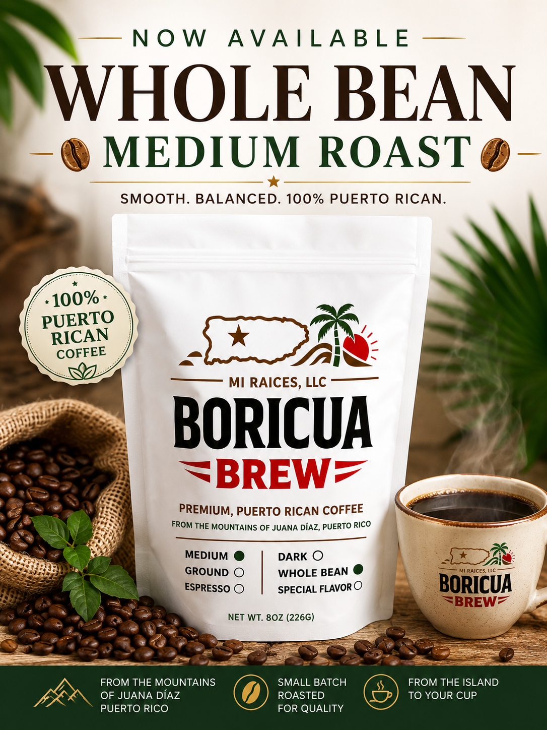Whole Bean Medium Roast